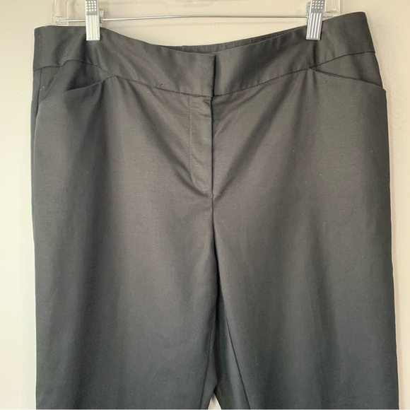 Kasper black cotton blend twill straight leg dress work pants. EUC Size 10 - Picture 4 of 12